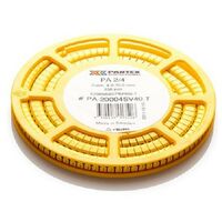 Partex PA-20004SV40.9 - 250 segnacavi PA 2/4 - lettera "9" - diam 4-10mm - Giallo
