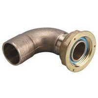 Banides & Debeaurain 0231540 - Raccordo a gomito 90° con giunto piatto saldatura metro su rame - Dado fem 6/20 - Cu 26x28 con gi