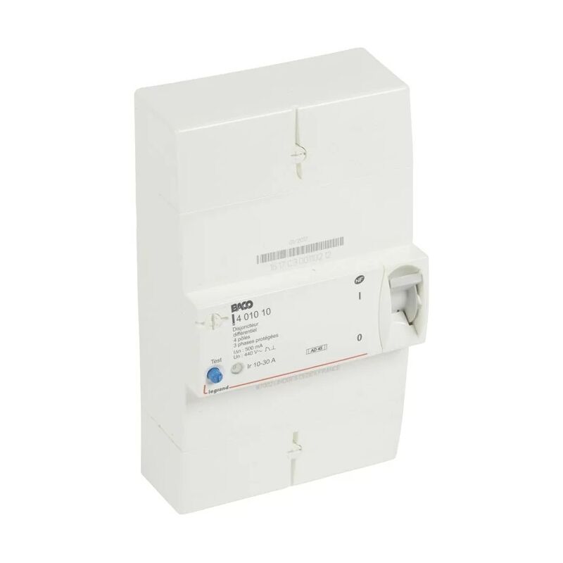 Legrand 401010 Enedis tetrapolar differential circuit breaker 500mA ...