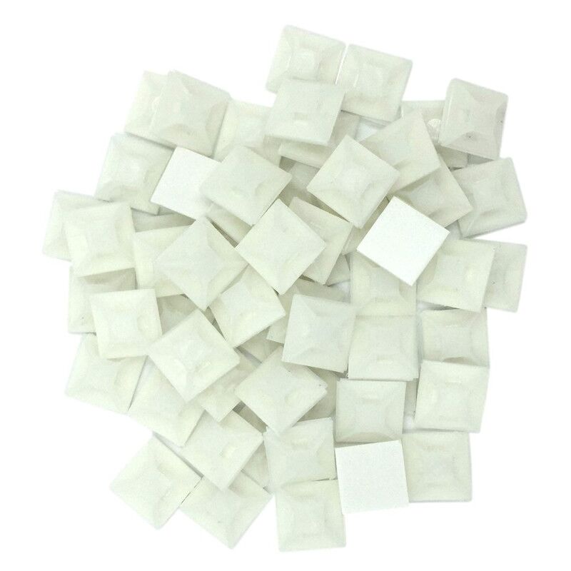 Thomas & Betts MPNY-1000-9-C - 100 x Adhesive mounting bases 28x28mm