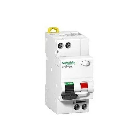 Interruptor Diferencial Automático Schneider Acti 9 ICV40N - 1P+N, 20A, Curva C, 30mA, Modelo A9DF3620