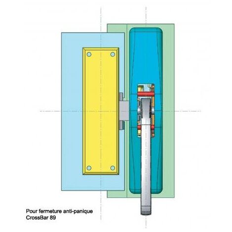 JPM ATP260-04-0A Electric strike 24V Surface-mounted 1000KG for panic locks with or without deadbolt.