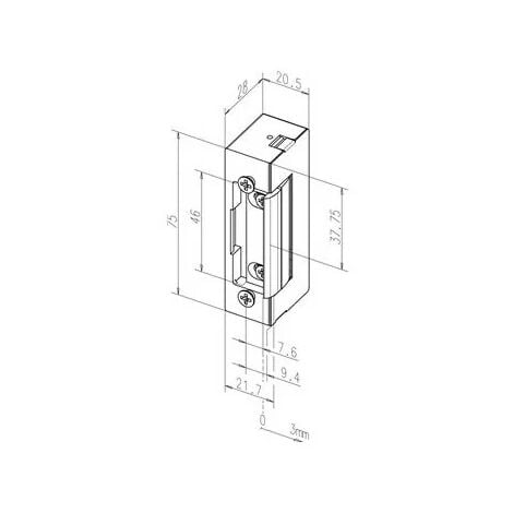 Assa Abloy EFF-EFF - SPE71 - 12V Electric Strike with Recessed Transmitter