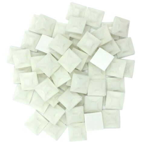 Thomas & Betts MPNY-1000-9-C - 100 x Adhesive mounting bases 28x28mm