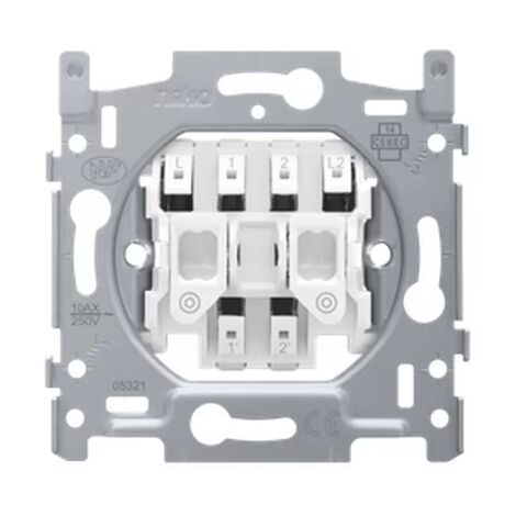 Niko 170-05015 - Mechanism for double NO or NC push button, 10 A/250 Vac