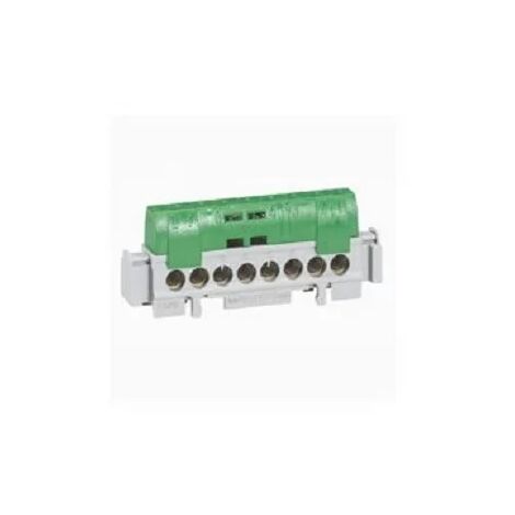 Legrand 004832 - IP 2X distribution terminal block - earth - green - L 75 mm