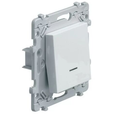 Hager WE002 - Essensya Inter Switch with indicator light - white