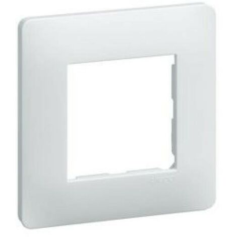 Plaque Simple ESSENSYA Hager WE401 – Finition Blanche Pour Installation électrique