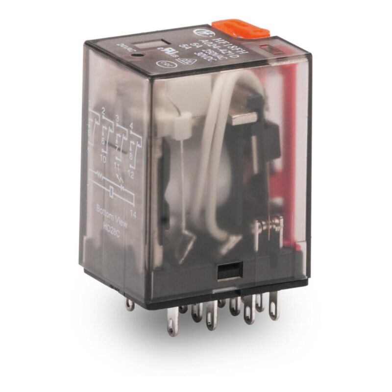Relais 24V DC 4RT – 5A/250VAC, Pour Circuit Imprimé, TEC – Neuf