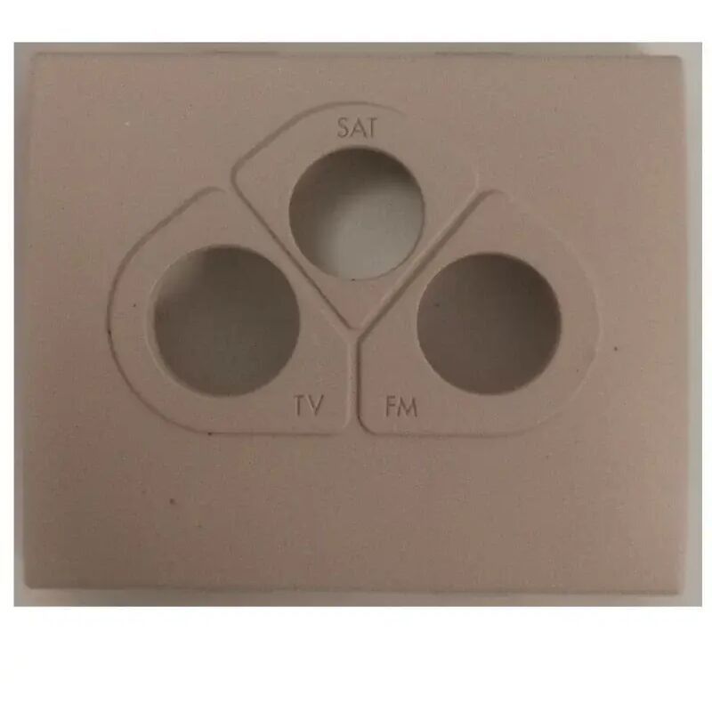 Plaque Simple Legrand Sagane Beluga Argent - Interrupteur/prise - Occasion Fonctionnelle