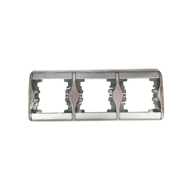 Plaque Triple Legrand Sagane Xelio - Modèle Horizontal, Couleur Vert Xeliomat, Occasion