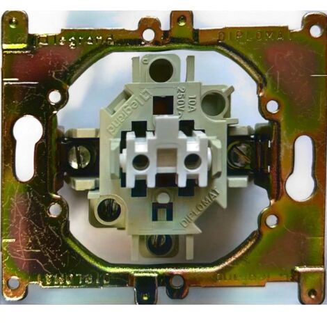Legrand Diplomat 088100 Mechanismus Druckschalter 10A 250V Schrauben oder Krallen