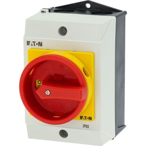 Eaton Moeller T0-3-8342/I1/SVB Hauptschalter, 6-polig, 20 a, 90°, in 0-Stellung verriegelbar, Aufputz
