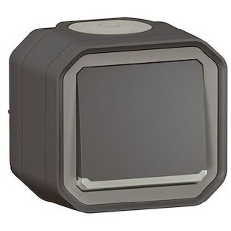 LEGRAND, Plexo New Connected-Feuchtraum-Lichtschalter, Smart-Home, Aufputz- Schalter, mit Neutralleiter, 150W, LED-kompatibel, Home Control-App, IP55 - IK07 wasser- und stoßfest, Farbe: Grau, 069875L LEGRAND, Plexo New Connected-Feuchtraum-Lichtschalter, Smart-Home, Aufputz- Schalter, mit Neutralleiter, 150W, LED-kompatibel, Home Control-App, IP55 - IK07 wasser- und stoßfest, Farbe: Grau, 069875L