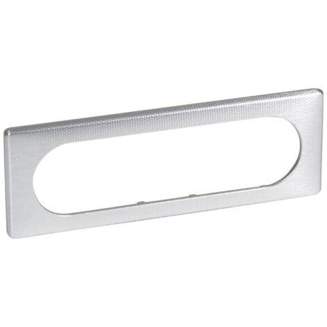 Legrand 068726 – Céliane-Platte – Metall – 6/8 Module (3P erweitert) – Aluminium Snake