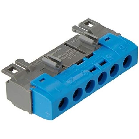 Legrand 004815 - Bornier de répartition IP2X neutre - 1 Anschluss 10 à 35mm≤ - Blau - L.62mm