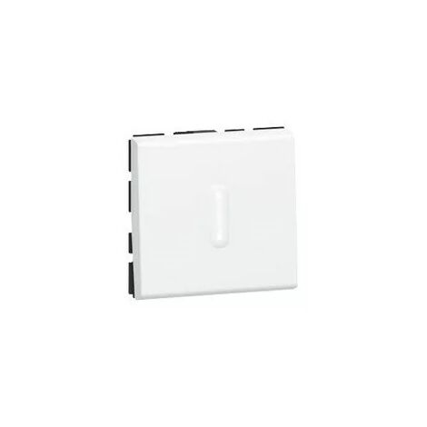 Legrand 077042 – Prog-Mosaik-Umkehrtaster – 2 Mod – mit LED-Anzeige – 6 A – weiß