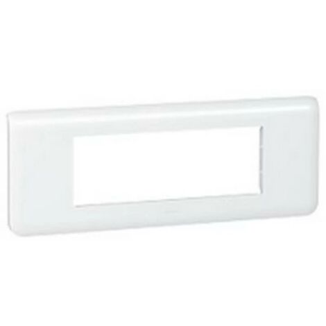 Legrand 078816 – MOSAIKplatte – 6 horizontale Module – WEISS