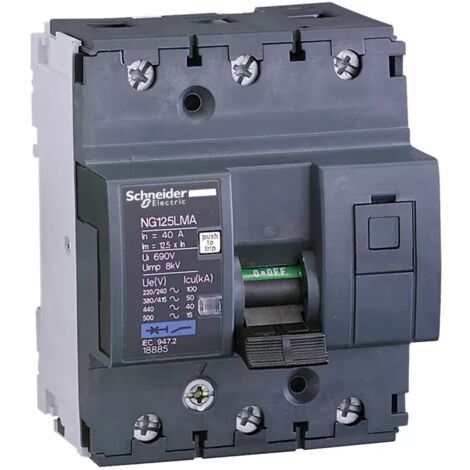 Schneider 18882 Motorschutzschalter NG125LMA 12,5A 3P 3D (1/2)