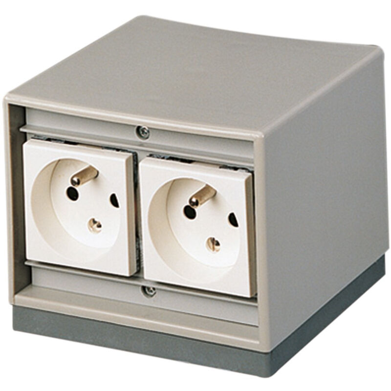 BORNE EQUIPEE STANDARD 4 PRISES X 2