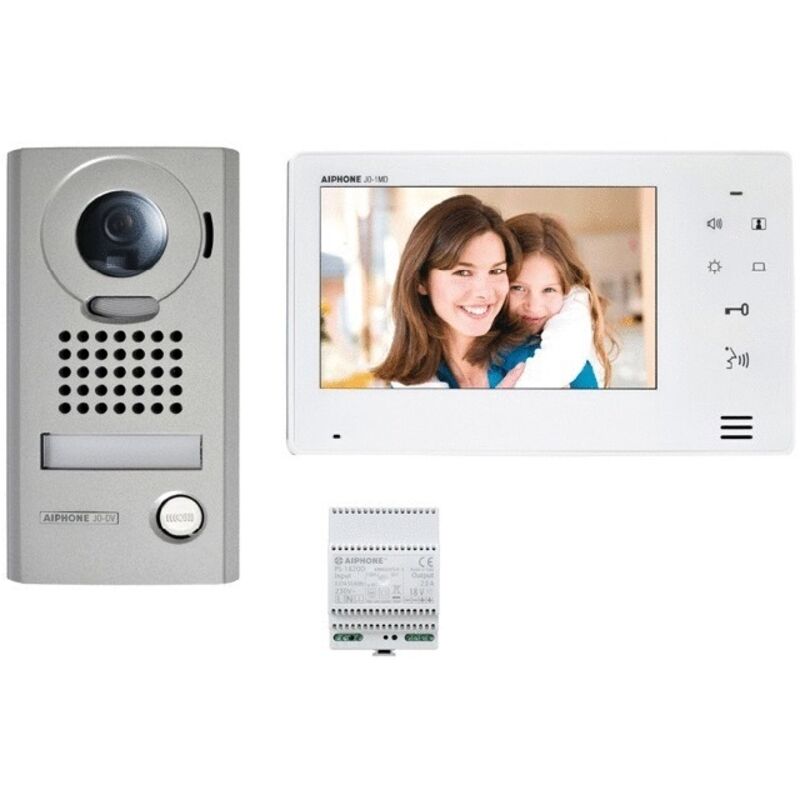 Kit portier Vidéo AIPHONE JOS1VW Platine saillie écran 7 module WiFi intégré A