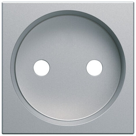 Enjoliveur Hager WXD100T Pour Prise 2P+T - Couleur Titane/gris, Neuf Dans Son Emballage D'origine