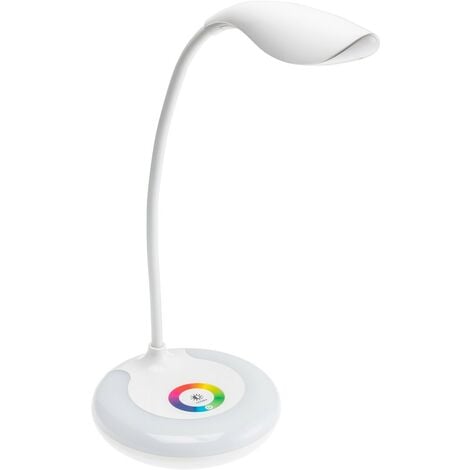 RGB Touch Lampe de table Blanc Veilleuse Coloré DEL Lampe de bureau 7 W variateur 