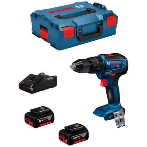 Schlagbohrschrauber BOSCH GSB 18V-55 (2 x 5,0 Ah + GAL 18V-40 + L-Boxx 136)