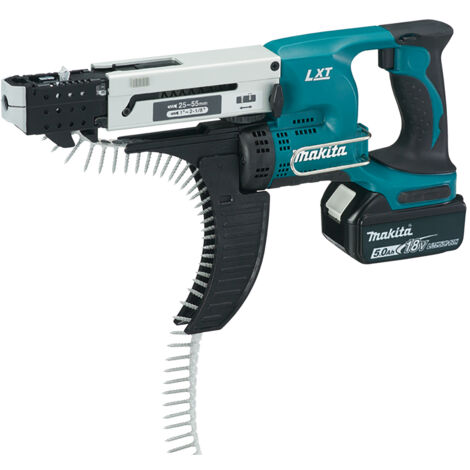 Makita Akku-Magazinschrauber DFR550RTJ, 18V 2x 5,0 Ah und Ladegerät im MAKPAC
