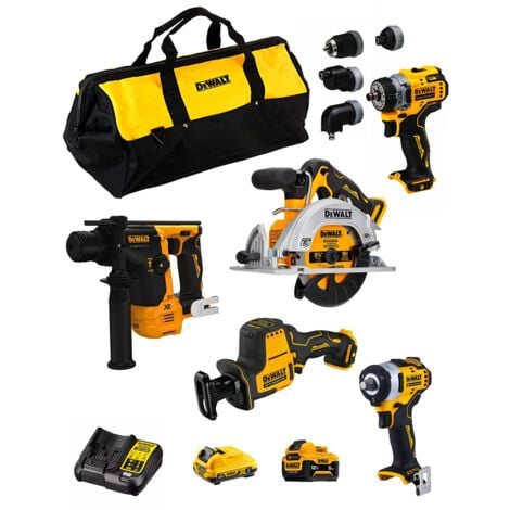 DeWALT Kit D12K502 (DCS512 + DCS312 + DCD703 + DCH072 + DCF901 + 1 x 3 ...