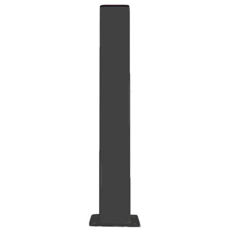 Potelet Hauteur 1900mm Section 150X50 Avec Platine Couleur Noir 9005