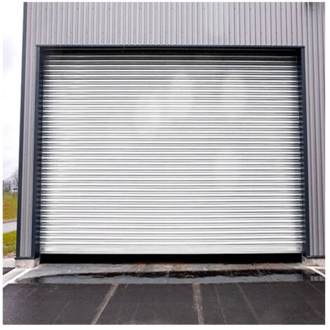 4M – Rideau métallique motorisé 220V – Lames pleines 7/10ème – Largeur 2500mm – Hauteur 1500mm – Moteur central ACM avec débrayage intégré - RAL9010