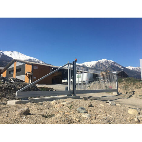 Portail industriel coulissant autoportant en acier galvanisé plastifié 4m x 1,9m – Conçu pour accès industriels – Manuel - ARES25