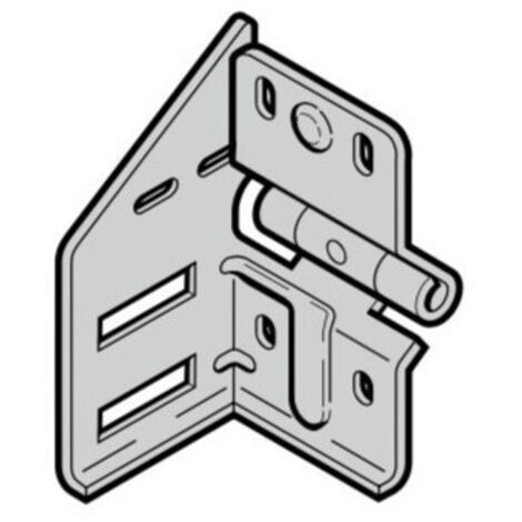 Support roulette intermédiaire Type 4 Gauche Ferrure N, BL, Z, BZ et L Hormann