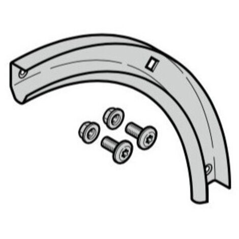 Hörmann – Courbe de rail de guidage 90° pour porte de garage sectionnelle – Installation précise – Compatible avec références 4012153 et 4015127