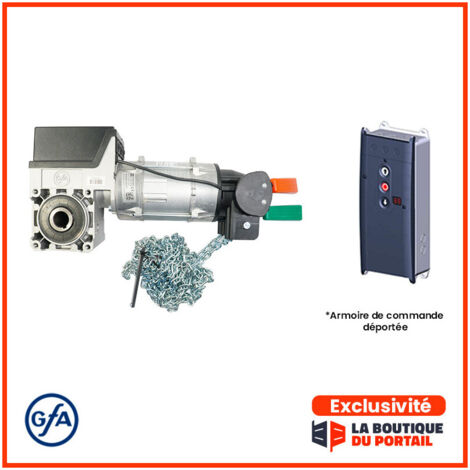 Kit Motorisation Porte Sectionnelle Industrielle 400 V Axe Ø25,4 25M² 90N Elec. Déportée TS 971 GFA