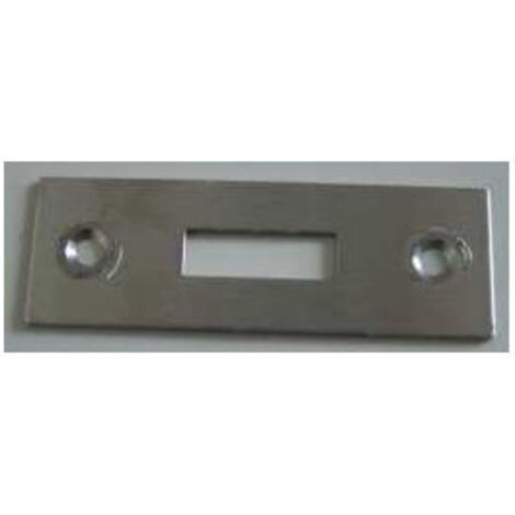 Gache inox pour verrou 1 vantail (1/2)