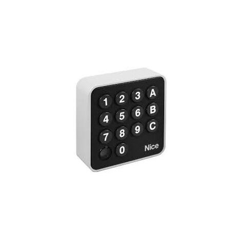 Nice – Clavier codé digicode sans fil 433 MHz – Épaisseur de porte max 4 mm – Accès sécurisé pour résidentiel et commercial