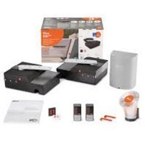 Kit de motorisation de portail enterrée – Ouverture 180° – Charge max 400 kg – Longueur max 2,3 m – Butées intégrées pour sécurité – Nicehome