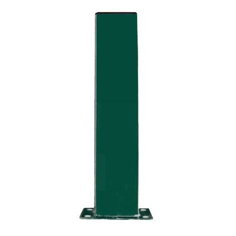 Potelet Hauteur 1200mm Section 100X40 Avec Platine Couleur Vert 6005
