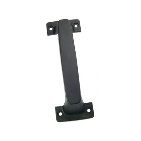 4M – Poignée de porte de garage noire 4 fixations – Ergonomique pour manœuvre facile – Dimensions 17,5 x 6 x 5 cm – Installation rapide