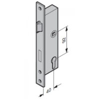 Hörmann – Serrure électrique encastrée à profilé tubulaire 40/92/9 – Pêne tournant – Tension 12V – Protection anti-corrosion – Sens de pose réversible