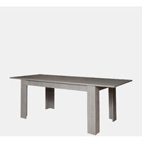 Dmora Table de salle à manger extensible, Console extensible, Table moderne avec rallonges, 160 / 220x88h80 cm, Couleur ciment