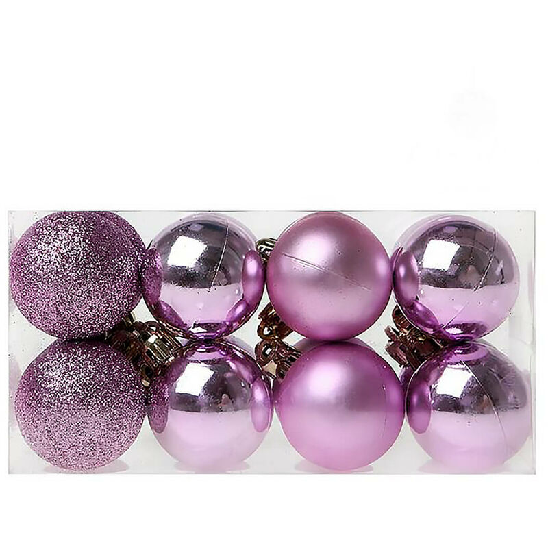 BOLAS DE NAVIDAD MORADO 16 PCS 16 PCS