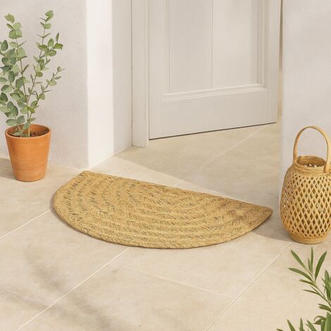 FELPUDO SEMICIRCULAR ESPARTO MARSELLA 100X50 CM D&L