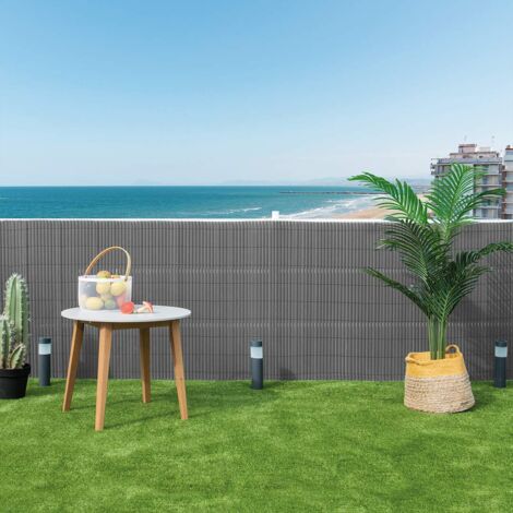 CAÑIZO PVC ESSENTIAL RECYCANE DOBLE CARA 20MM PIEDRA 1X3 M