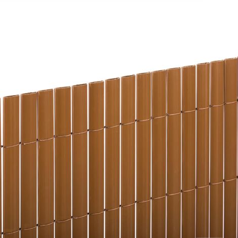 CAÑIZO PVC ESSENTIAL RECYCANE DOBLE CARA 20MM MARRON 1X3 M