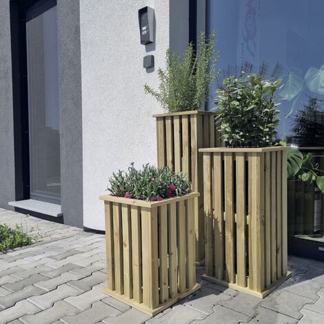 Jardinera vertical talia planter 32,5x32,5x65 cm nortene (1/5)