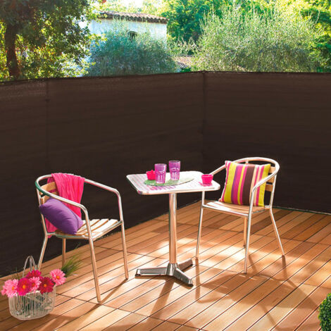 MALLA DE OCULTACIÓN RECYNET PLUS 170 GR MARRÓN NORTENE 2X5 M (1/2)