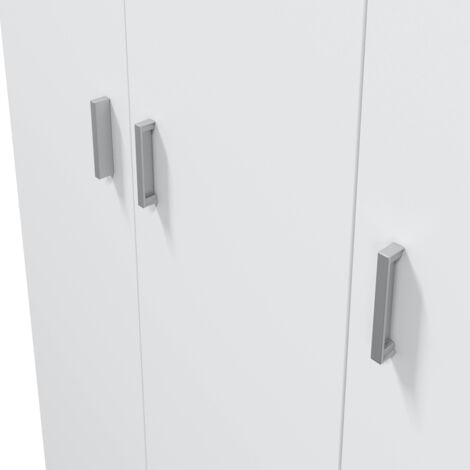 ARMARIO ESCOBERO 3 PUERTAS 180X188X37 CM BLANCO